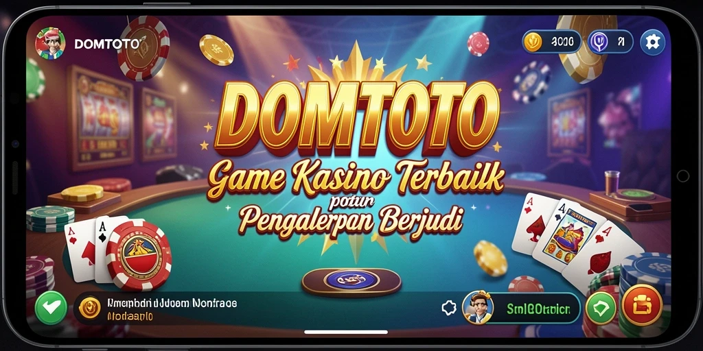 Tampilan gameplay seru dari DOMTOTO dengan berbagai pilihan permainan Kasino.