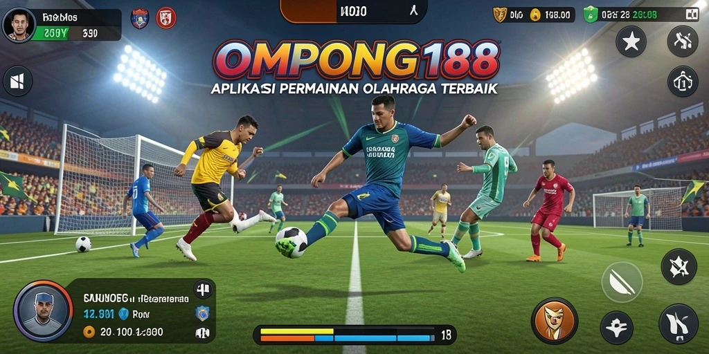 Cuplikan gameplay seru dari OMPONG188 yang menampilkan aksi olahraga menarik.