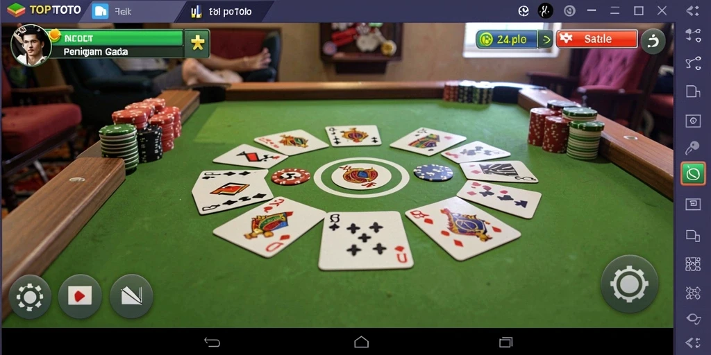 Screenshot gameplay Gaple yang seru di TOP1TOTO.