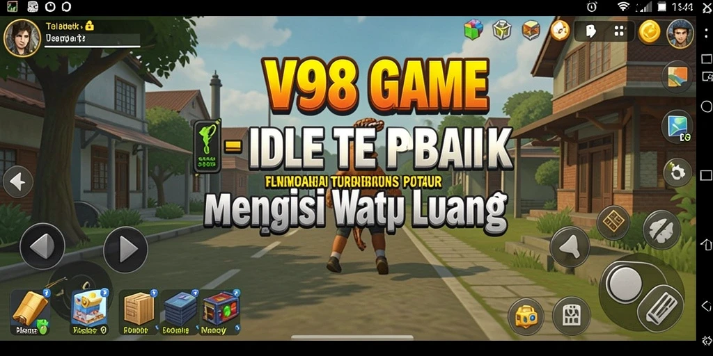 Tangkapan layar V98 menampilkan gameplay santai dan menyenangkan.